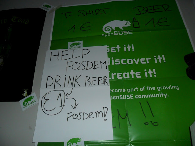 帮助 FOSDEM，喝啤酒！